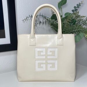 Vintage GIVENCHY Structured High Gloss Leather Bag